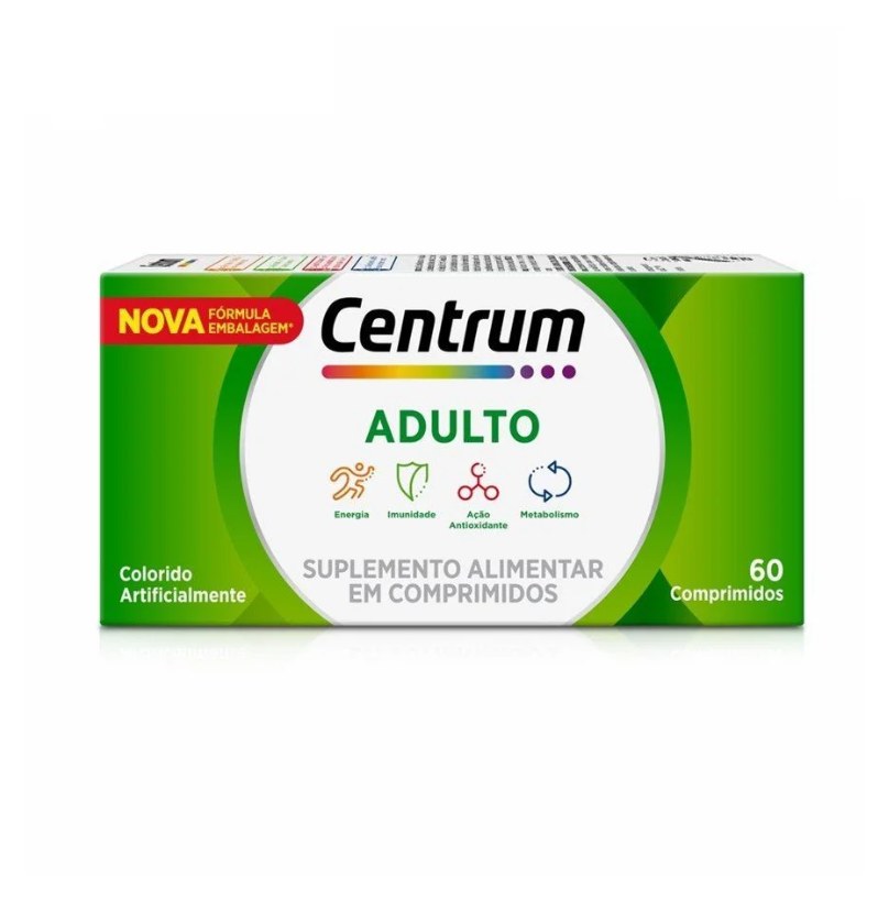 Suplemento Alimentar Centrum Adulto 60 cápsulas
