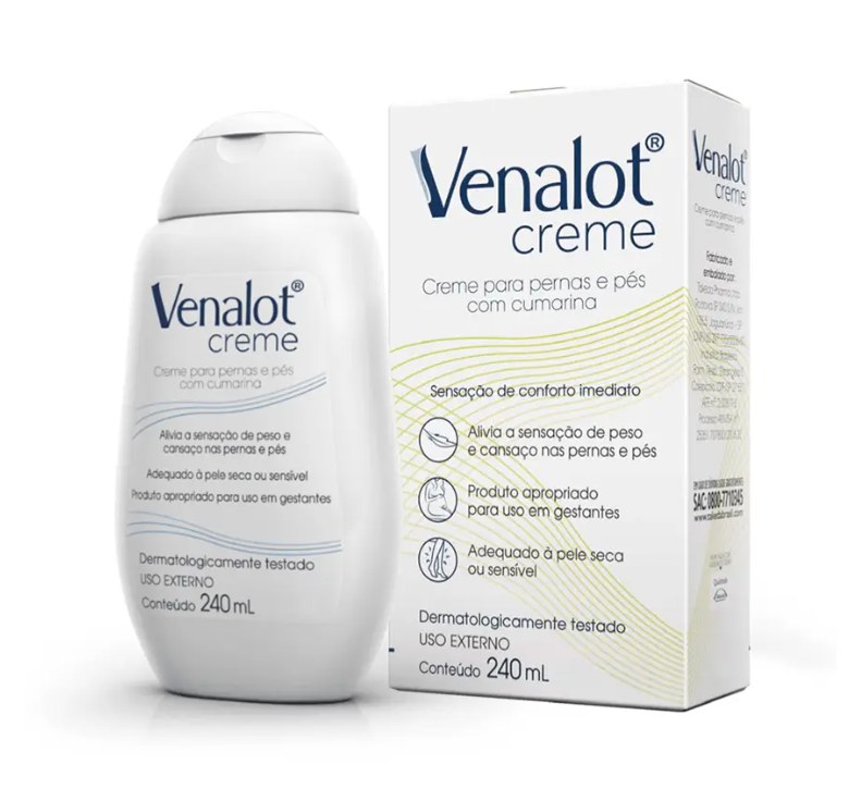 Venalot Creme Para Pernas e Pés com 240ml