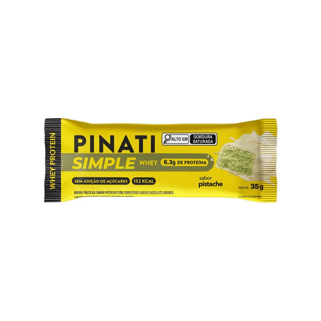 Barra De Proteina Pinati Simple Whey Pistache 35gr