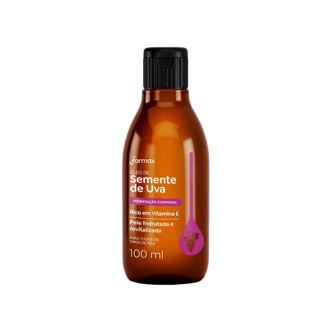 Oleo Corporal Farmax 100ml Semente De Uva