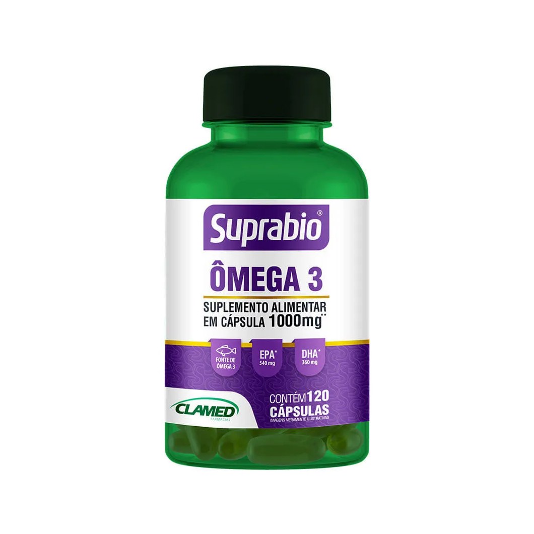 Suplemento Alimentar Suprabio Ômega 3 120 Cápsulas
