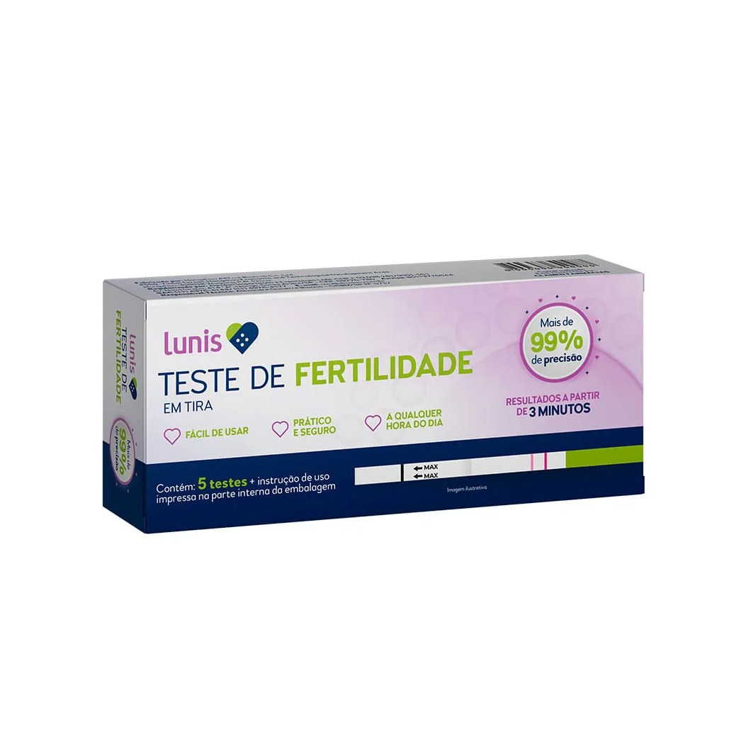 Teste De Fertilidade Lunis Com 5 Tiras