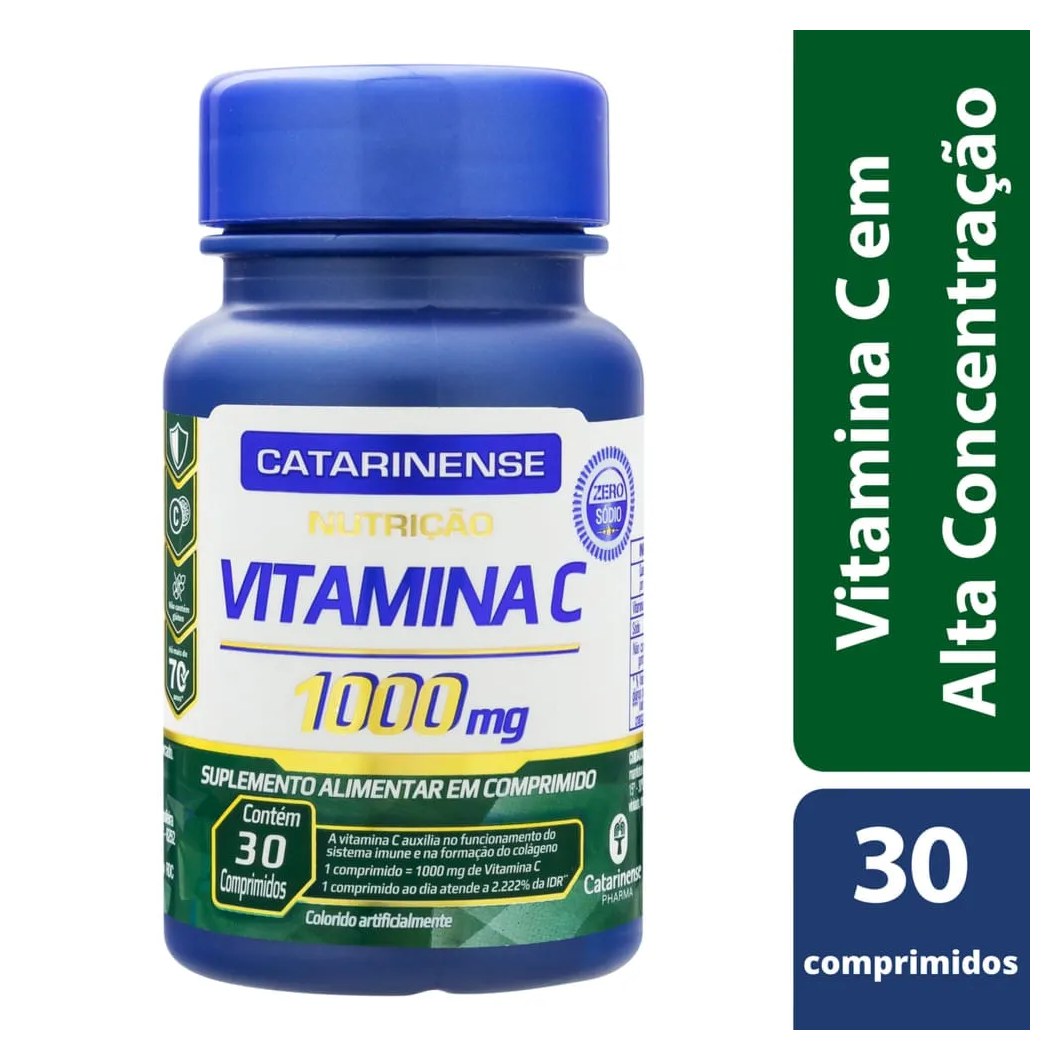 Vitamina C Catarinense Com 30 Comprimidos 1000mg