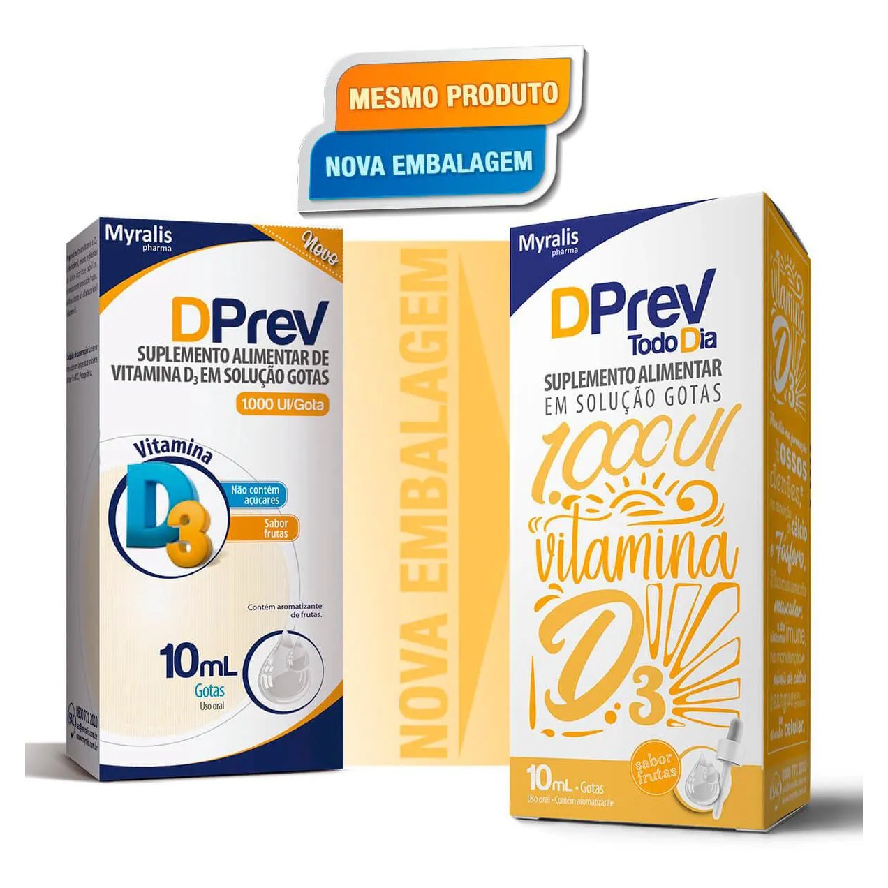 Vitamina D 1.000UI DPrev Todo Dia Frutas Gotas 10ml