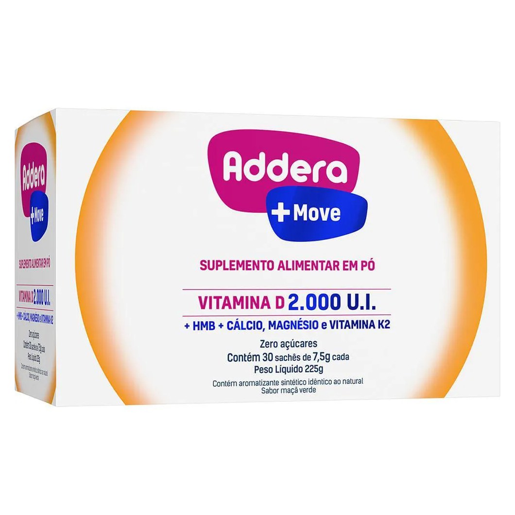 Vitamina D Addera + Move 2.000UI com 30 Sachês