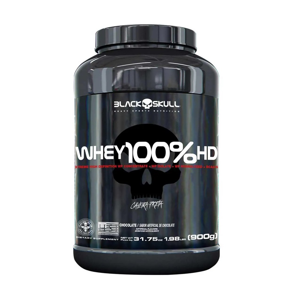 Whey 100% HD Black Skull Chocolate 900g